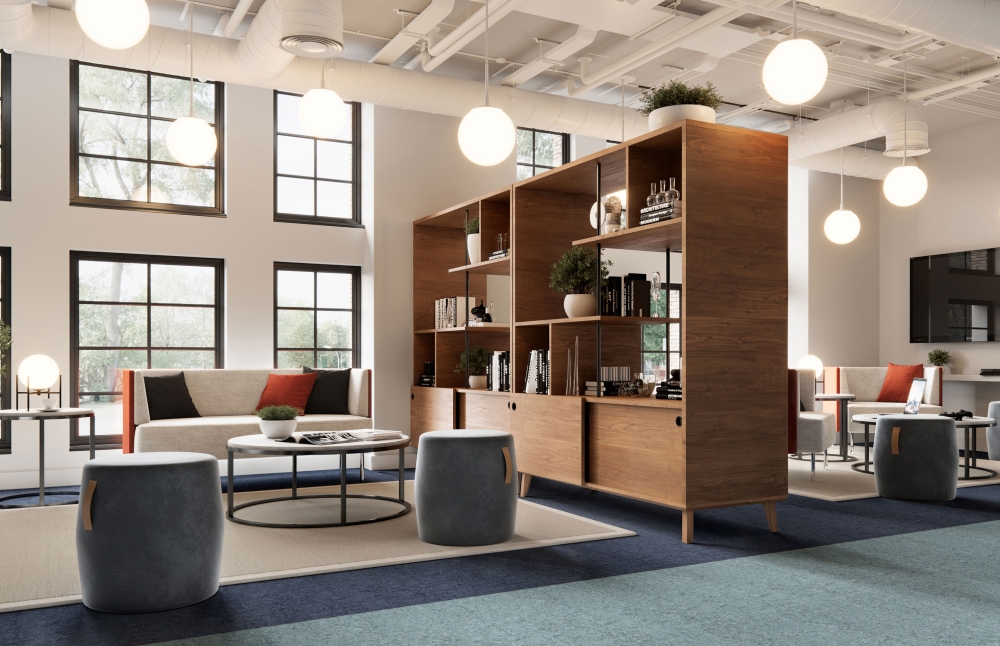 Indiana Furniture KickStart Iconic Jot Cush Two Spaces